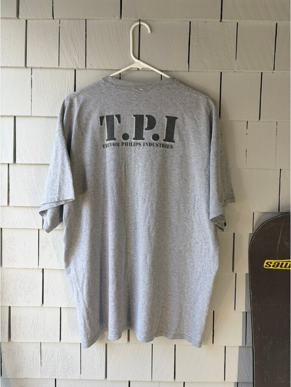 GTA V Trevor Philips Industries Tee Fits 2XL Gray Rockstar